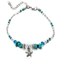 Bohemian Shell Beads Anklet Set - Multi-Layer Starfish Sea Turtle Ankle Bracelet