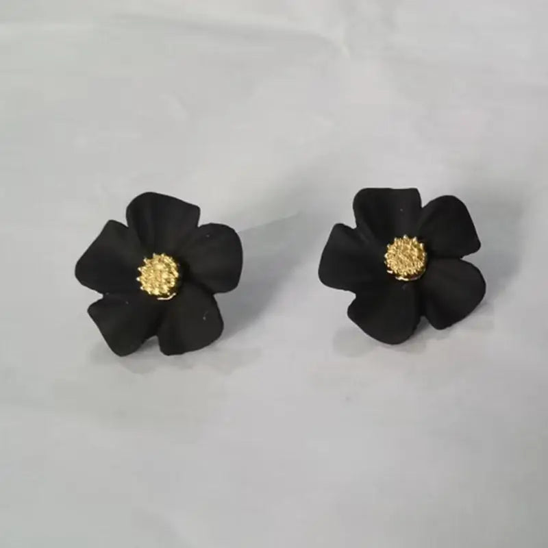 Crystal Pearl Flower Earrings - 925 Silver Needle Stud Earrings for Women