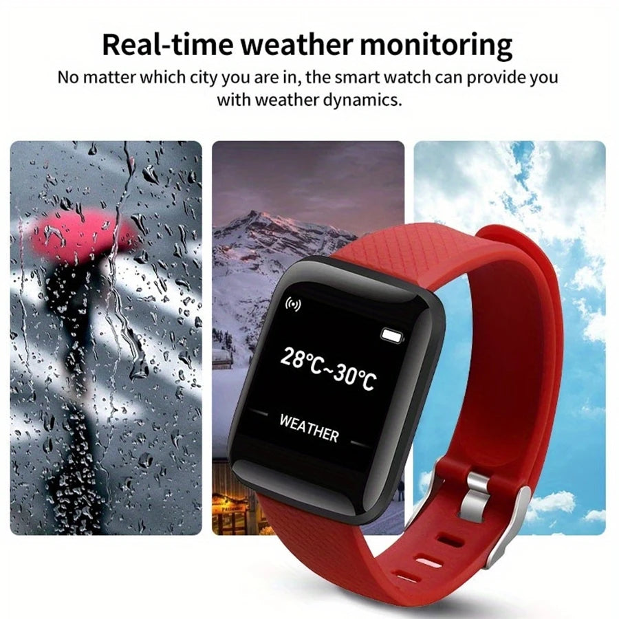 Smart Fitness Tracker Watch - Heart Rate Monitor, Sleep Tracker & Activity Bracelet for Android & iOS