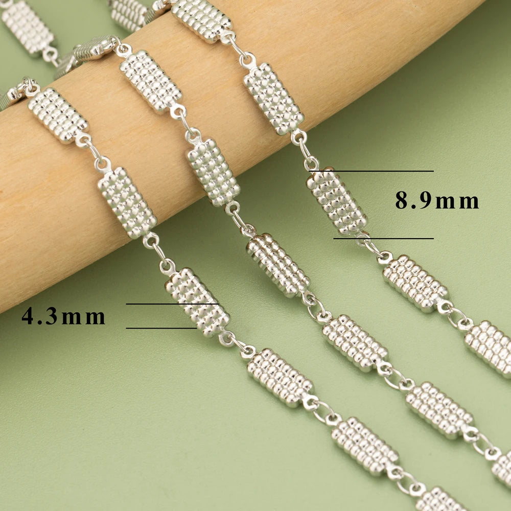 18K Gold Plated Copper Chain for DIY Jewelry Making - 1 Meter