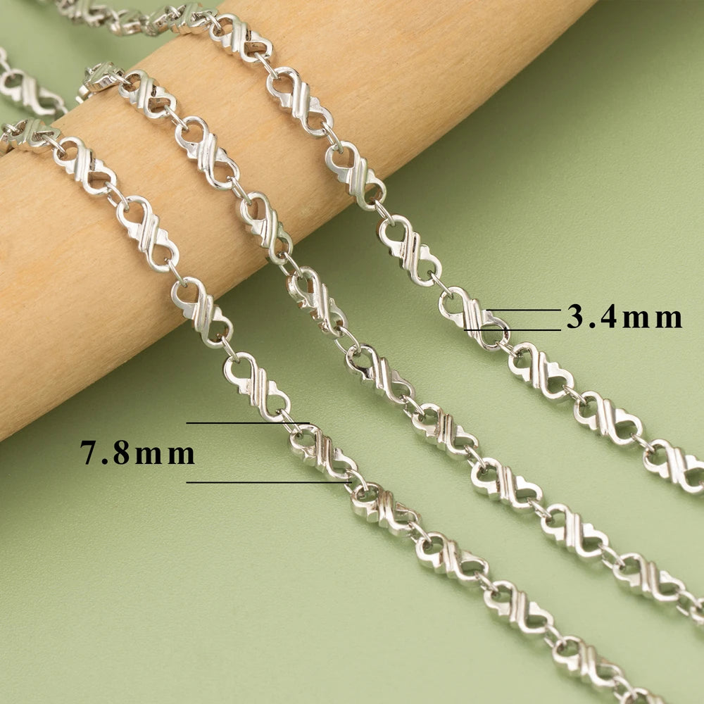 18K Gold Plated Copper Chain for DIY Jewelry Making - 1 Meter