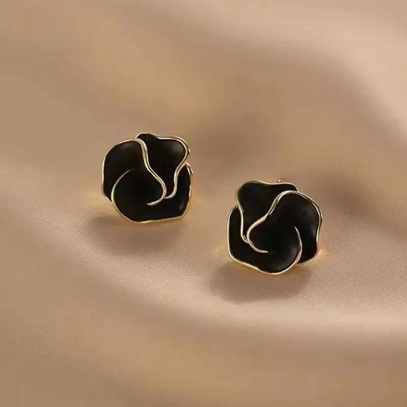 Crystal Pearl Flower Earrings - 925 Silver Needle Stud Earrings for Women