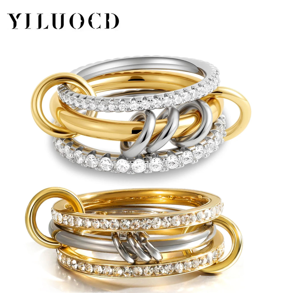 Stainless Steel CZ Rings for Women & Men