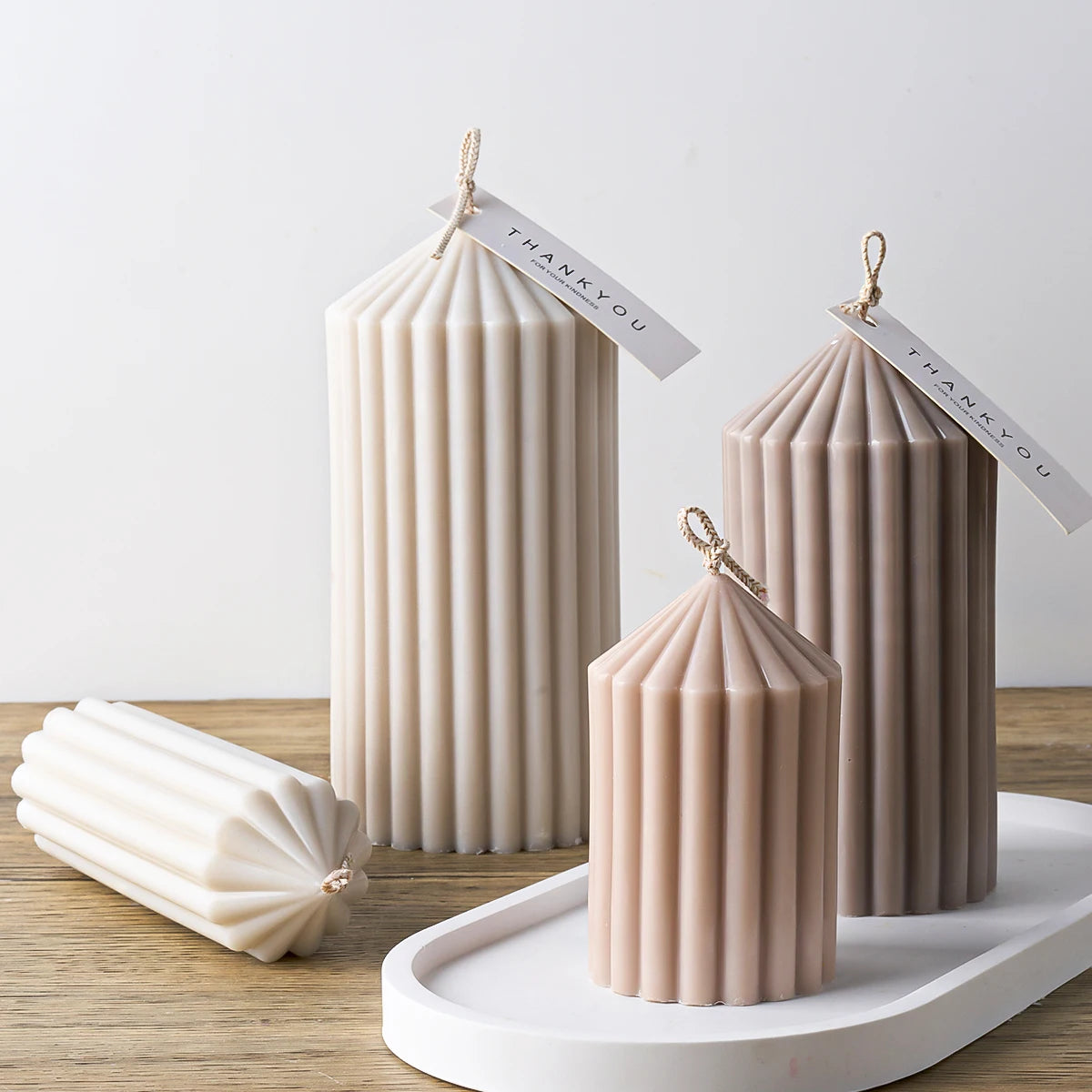 Cylindrical Candle Silicone Mold - DIY Candle Making, Soap & Resin Craft Mold for Home Decor